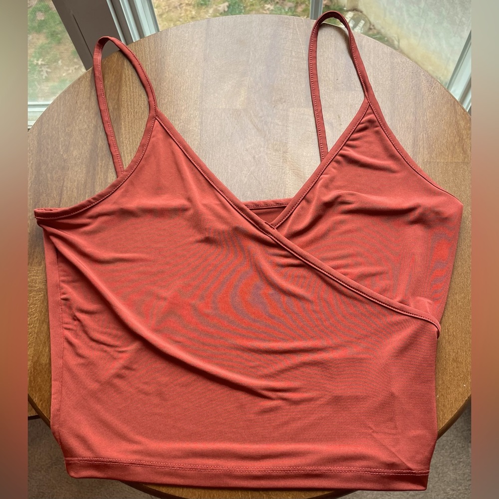 Urban Outfitters, dark orange cropped tank top size M